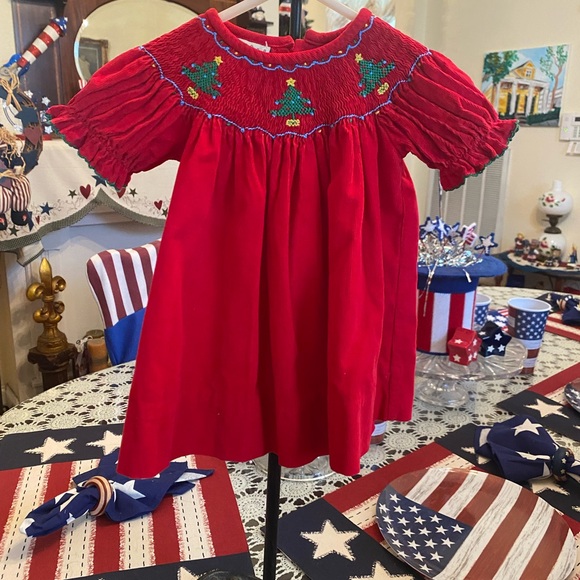 Le Za Me Smocked Infant girls Dress size 12 months - Picture 6 of 16